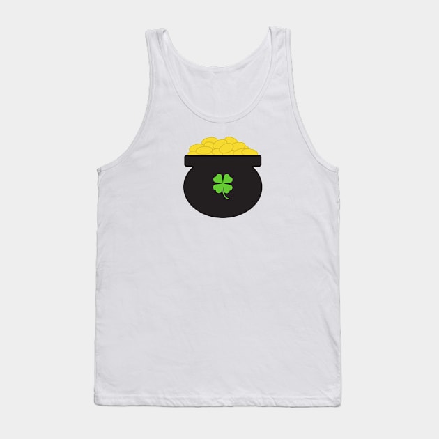 Pot of Gold Shamrock St Patrick's Day Tank Top by Kelly Gigi